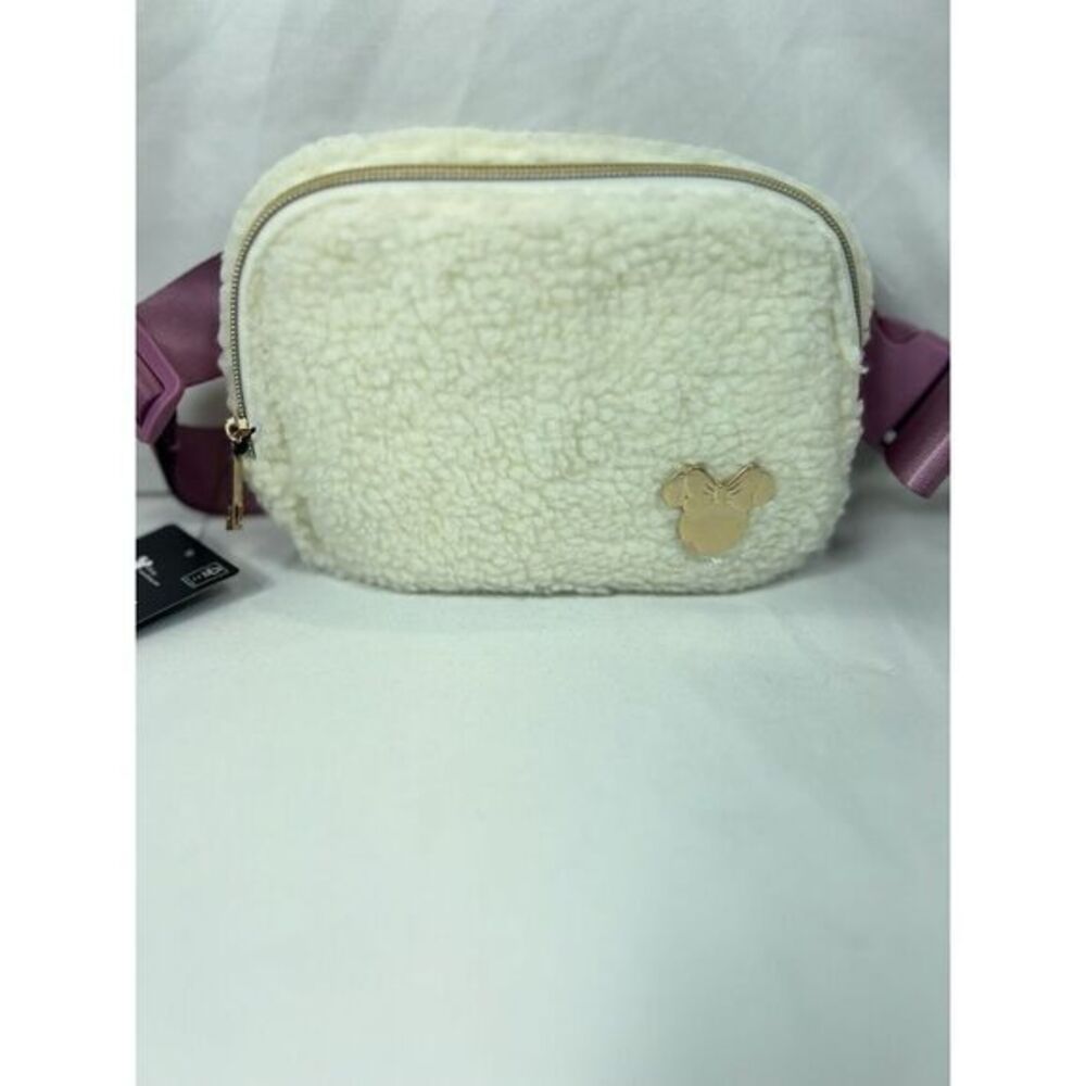 Minnie Mouse Sherpa Crossbody Waist Bag Purse New Sherpa Crossbody Minnie